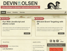 Tablet Screenshot of devinrolsen.com